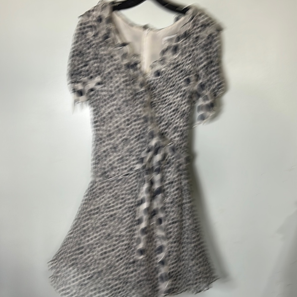 Carolina Herrera polkadotted Blue & White Dress. Size 8